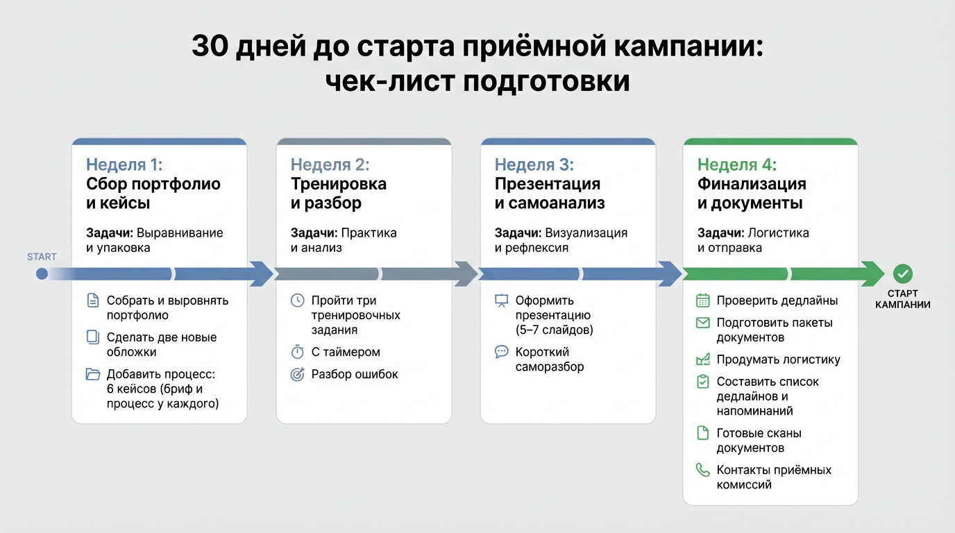 Чек лист подготовки